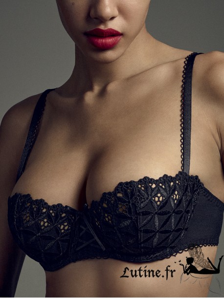 Soutien Gorge Corbeille Coton Noir Aubade Bahia Moi Sur Lutine Fr