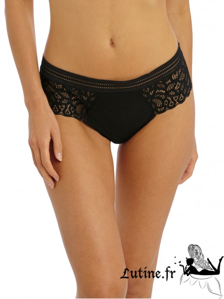 Tanga Noir WACOAL RAFFINE sur Lutine.fr