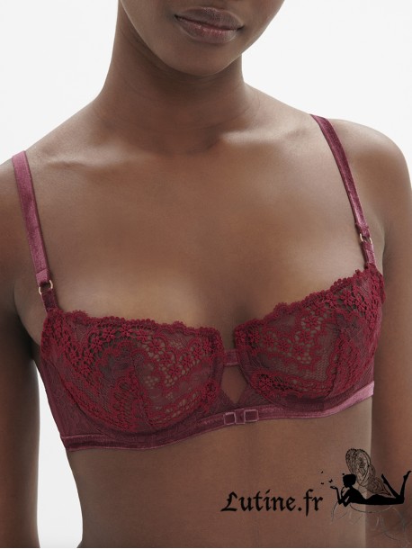 Soutien-gorge corbeille Rouge Spinelle SIMONE PERELE SCENARIO sur Lutine.fr